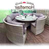 rattan round garden dining furniture set for sale