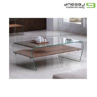 bent glass coffee table for sale