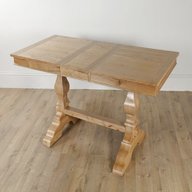 extending oak dining table for sale