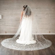 ivory cathedral veil for sale