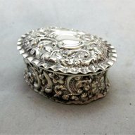 antique silver pill box for sale