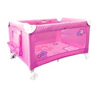 pink travel cot for sale