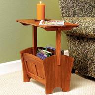 wooden magazine rack table for sale