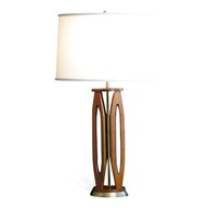 teak table lamp for sale