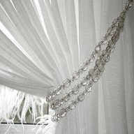 glass beaded curtain tie backs for sale