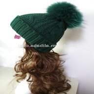 green bobble hat for sale