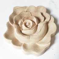 wooden carved flowers for sale
