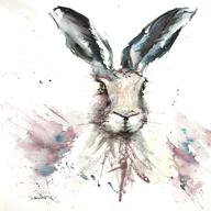 original hare painting for sale