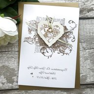 handmade personalised wedding card for sale