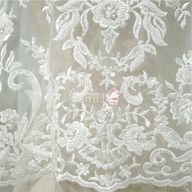 embroidered lace fabric for sale