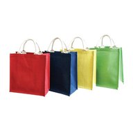 coloured jute bag for sale