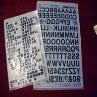 letraset letters for sale
