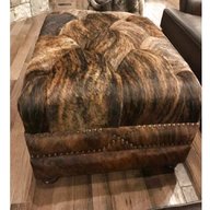 cowhide ottoman for sale