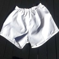 white nylon football shorts for sale