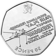 olympic 50p coin rowing for sale