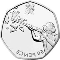 olympic 50p coin shooting for sale