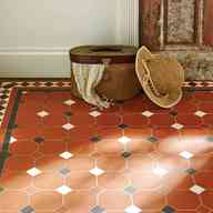 victorian floor tile red for sale
