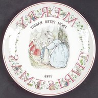 peter rabbit christmas plate for sale