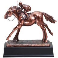 resin horse and jockey for sale