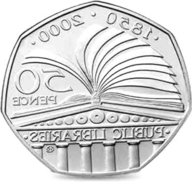 public libraries 50p coin for sale