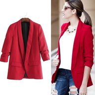 ladies red jacket blazer for sale