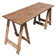timber trestle table for sale