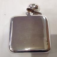 solid silver hip flask for sale