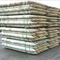 round fence posts for sale