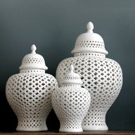 three ceramic jars for sale
