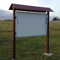 outdoor notice board for sale