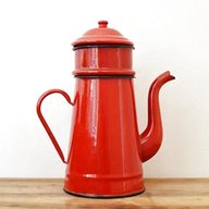 vintage french enamel coffee pot cafetiere for sale