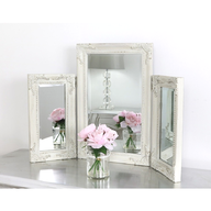 shabby chic triple dressing table mirror for sale