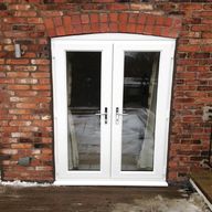 white upvc french doors for sale