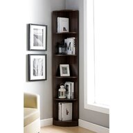 dark brown wood corner unit for sale