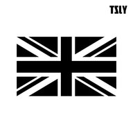 union jack decal silver for sale