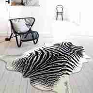 black white zebra rug for sale