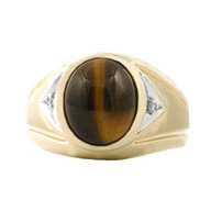 gold tigers eye ring for sale