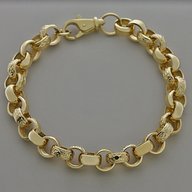 mens 9ct gold bracelet for sale