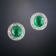antique emerald earrings for sale