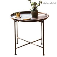 vintage round folding side table for sale