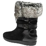 black faux fur boots 6 for sale