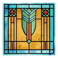 art deco stained glass for sale