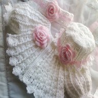 baby crochet matinee coats for sale