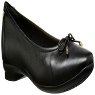 clarks black flat shoes for sale