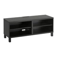 ikea tv bench black brown for sale