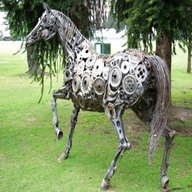 metal horse sculpture for sale