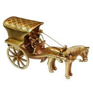 brass horse and cart for sale