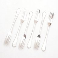 silver cake forks for sale