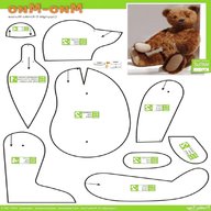 teddy bear sewing pattern for sale