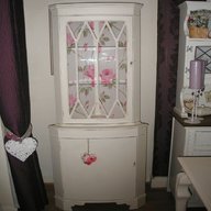 shabby chic corner display cabinet for sale
